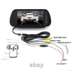 7'' Car Rear View Mirror Monitor Brake Light Backup Camera KIT For Benz Sprinter