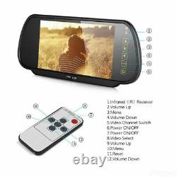 7'' Car Rear View Mirror Monitor Brake Light Backup Camera KIT For Benz Sprinter