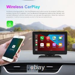 7 Carplay Wireless Backup Rear View Camera System Kit Monitor For RV Truck Bus