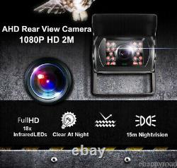 7'' DVR Car Monitor Backup Camera HD Reversing Cam Kit for Truck/Trailer/RV/Bus