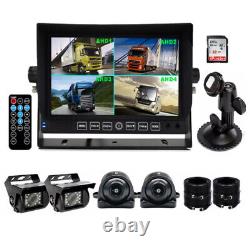 7 DVR Monitor Rear Side View Backup Camera 1080P Reverse for RV/Snow PlowithVan