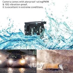 7 DVR Monitor Rear Side View Backup Camera 1080P Reverse for RV/Snow PlowithVan