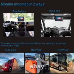 7 DVR Monitor Rear Side View Backup Camera 1080P Reverse for RV/Snow PlowithVan