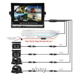 7 DVR Monitor Rear Side View Backup Camera 1080P Reverse for RV/Snow PlowithVan