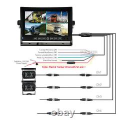 7 DVR Monitor Screen Rear View Backup Camera System for Tractor Truck Car Rv