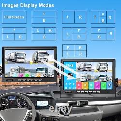 7 DVR Record Quad Split Monitor 4xAHD Side Rear View Backup Camera For Truck RV