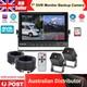 7 DVR Record Quad Split Monitor AHD Rear View Backup Camera 128GB Truck Caravan