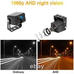 7 DVR Record Quad Split Monitor AHD Rear View Backup Camera 128GB Truck Caravan