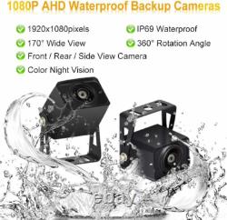 7 DVR Record Quad Split Monitor AHD Rear View Backup Camera 128GB Truck Caravan