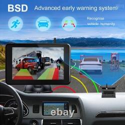 7'' DVR Wireless Monitor Touch Screen Solar Magnetic Camera Rear View Backup Kit