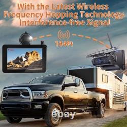 7'' DVR Wireless Monitor Touch Screen Solar Magnetic Camera Rear View Backup Kit