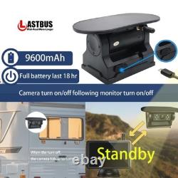 7'' DVR Wireless Monitor Touch Screen Solar Magnetic Camera Rear View Backup Kit