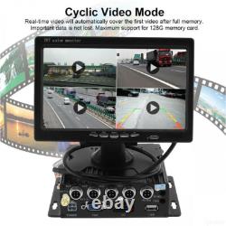 7 Dash DVR Monitor Record Front Rear Side View Back up Camera for Bus RV Truck