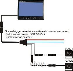 7 Digital Rear View Backup Reverse Camera System For Trucks, Heavy Equipments