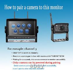 7 Digital Wireless Monitor DVR Backup Camera x2 for Caravan Rear view Reverse