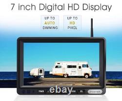 7'' Digital Wireless Monitor Rear View Backup Camera For RV/Trailer/Motorhome