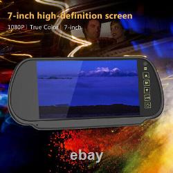 7 Display 105° View Angle Monitor Car Rear View Backup Reverse Camera 12V-24V