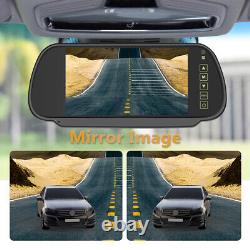 7 Display 105° View Angle Monitor Car Rear View Backup Reverse Camera 12V-24V
