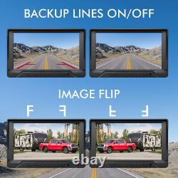 7'' Dual Backup Camera System Front Rear View Dual Dash Cams Truck RV Bus DVR
