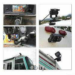7 HD Backup Rear View Camera Quad Split Monitor +4x Front Side For RV Bus Truck