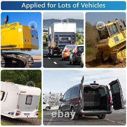 7 HD Monitor+4X Backup Rear View Camera System Night Vision For RV Truck Bus