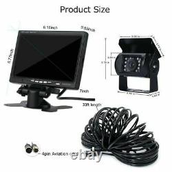 7 HD Quad Split Monitor and Front/Side/Backup Rear View Camera For Bus Truck RV