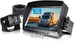 7 Inch Reverse Camera Car Back Up Camera System 1080P HD Monitor For RV Truck