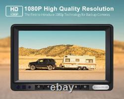 7 Inch Reverse Camera Car Back Up Camera System 1080P HD Monitor For RV Truck