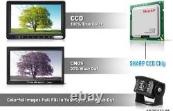 7 Inch Reverse Camera Car Back Up Camera System 1080P HD Monitor For RV Truck