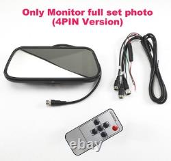 7 Interior Rear View Backup Mirror Monitor with 4PIN Interface Support AHD/CVBS