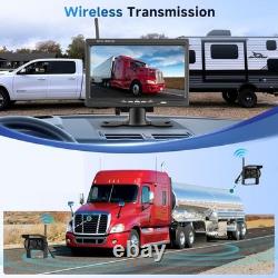 7 Monitor 2x Wireless Backup Rear View Camera System for RVs Bus Truck Caravan