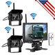 7 Monitor +2x Wireless HD Rear View Backup Camera Night Vision for RV Truck Bus