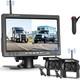 7 Monitor 2x Wireless Rear View Backup Camera Kit for RVs Truck Caravan Reverse