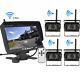7 Monitor + 4 X Wireless Rear View Backup Cameras For RV Truck Bus Trailer kit