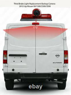 7 Monitor Brake Light Rear View Backup Camera Kit For Nissan NV 1500 2500 3500