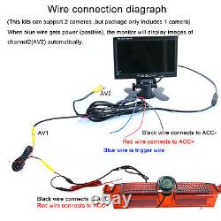 7 Monitor Brake light Backup Camera for Chevy Express GMC Savana Rear View