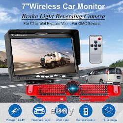 7 Monitor Brake light Backup Camera for Chevy Express GMC Savana Rear View