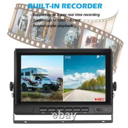 7 Monitor DVR AI BSD Rear View Backup Cameras for Truck Reverse RV Trailer Bus