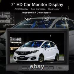 7 Monitor DVR AI BSD Rear View Backup Cameras for Truck Reverse RV Trailer Bus