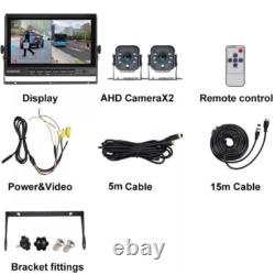 7 Monitor DVR AI BSD Rear View Backup Cameras for Truck Reverse RV Trailer Bus
