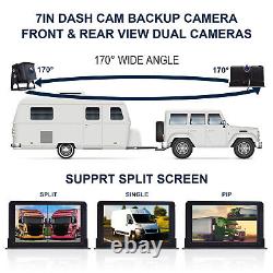 7 Monitor DVR Driving Video Recorder for RV Truck Bus+ Rear View Backup Camera