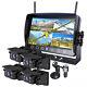 7 Monitor DVR Wireless Solar Magnetic Backup Rear view Camera for Car RV Truck