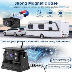7 Monitor DVR Wireless Solar Magnetic Backup Rear view Camera for Car RV Truck