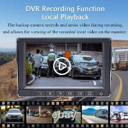 7 Monitor Solar Wireless Magnetic Backup Camera Rear View for Car RV Trailer