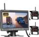 7 Monitor Wireless Dual Rear View Backup Camera BSD System for Truck RV Trailer