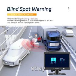 7 Monitor Wireless Dual Rear View Backup Camera BSD System for Truck RV Trailer