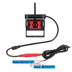 7 Monitor Wireless Dual Rear View Backup Camera BSD System for Truck RV Trailer