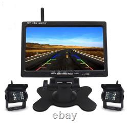 7 Monitor Wireless Rear View Backup Camera Night Vision System for Car RV Truck