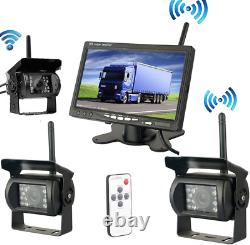 7 Monitor Wireless Rear View Backup Camera Night Vision System for Car RV Truck