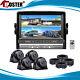 7 QUAD Monitor DVR 4 1080P Backup Camera For Truck Trailer Bus RV Rear View